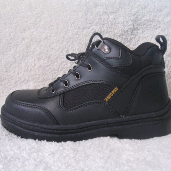 SFC Pro Professional Grade Black Steel Toe Workboots - Picture 5 of 12